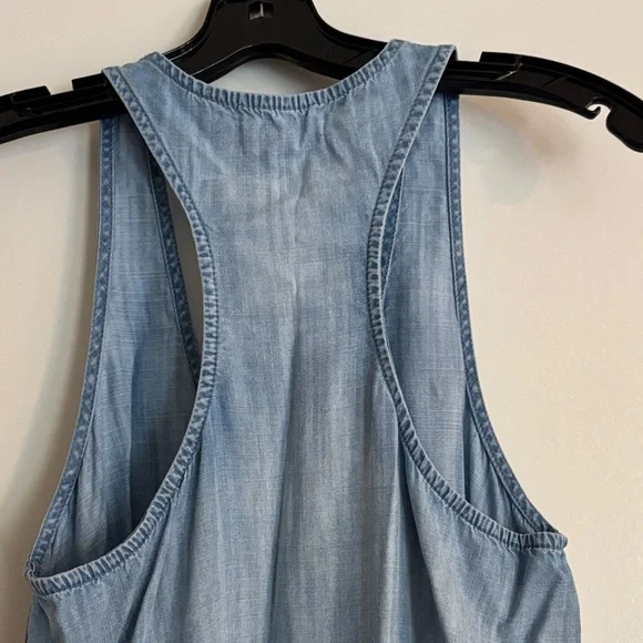 Bella Dahl Light Blue Sleeveless Denim Dress - like new size small - Picture 6 of 7